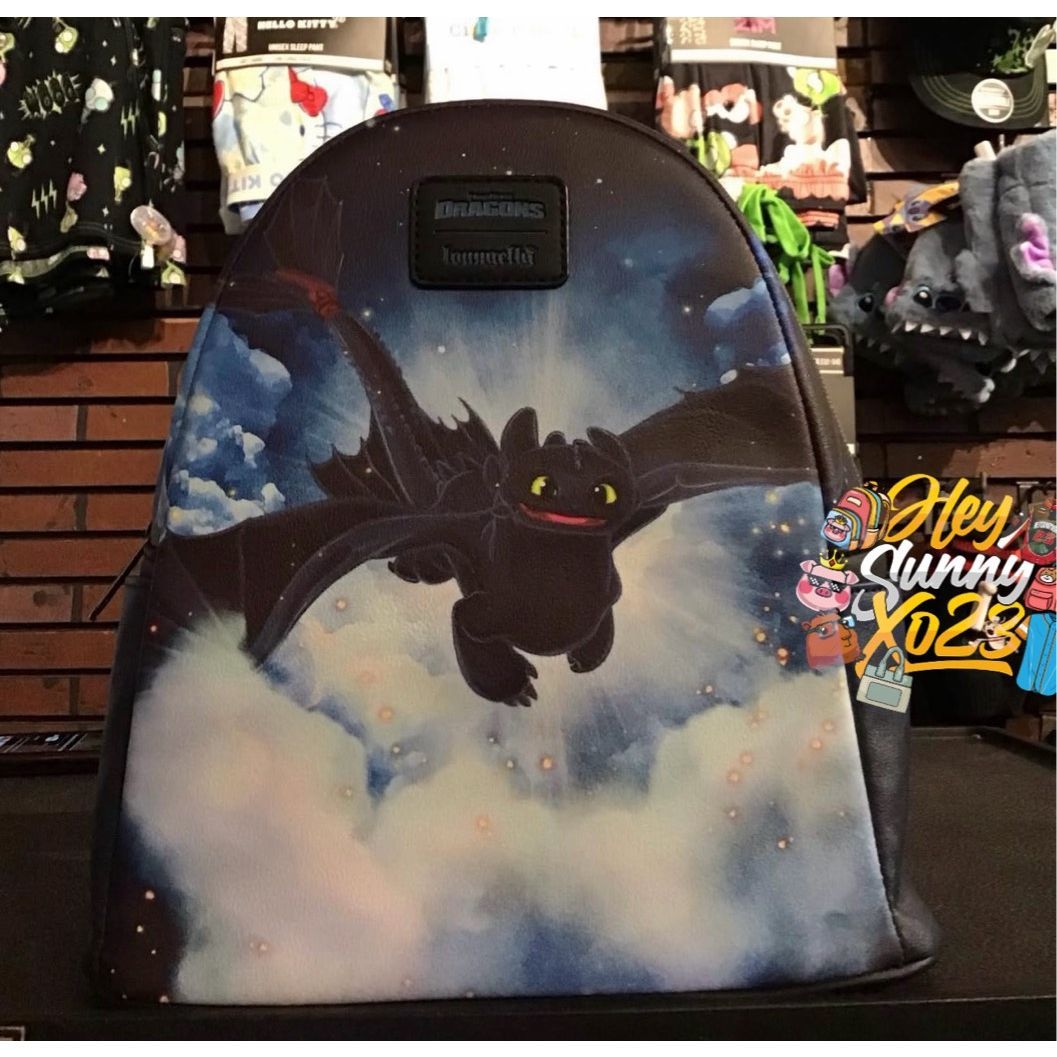 Loungefly How To Train Your Dragon Toothless Sky Mini Backpack